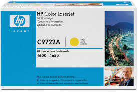 HP 641A C9722A OEM ORIGINAL GENUINE YELLOW Laser Cartridge for 4600 Series Printers